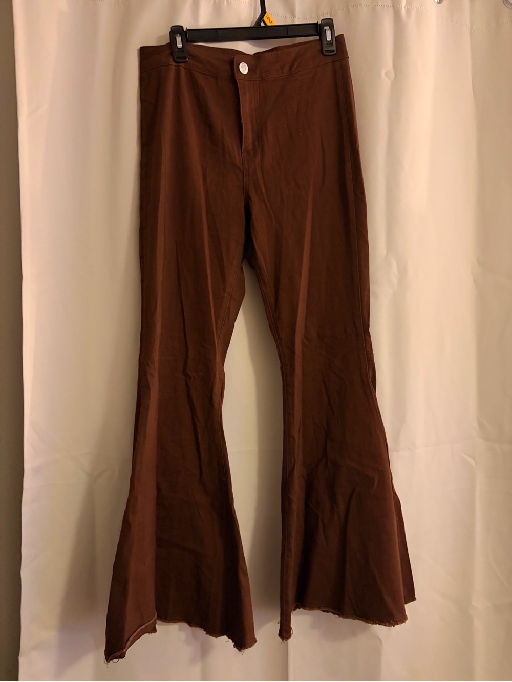 Rue21 Brown High-Waist Wide-Leg Pants - Picture 3 of 4